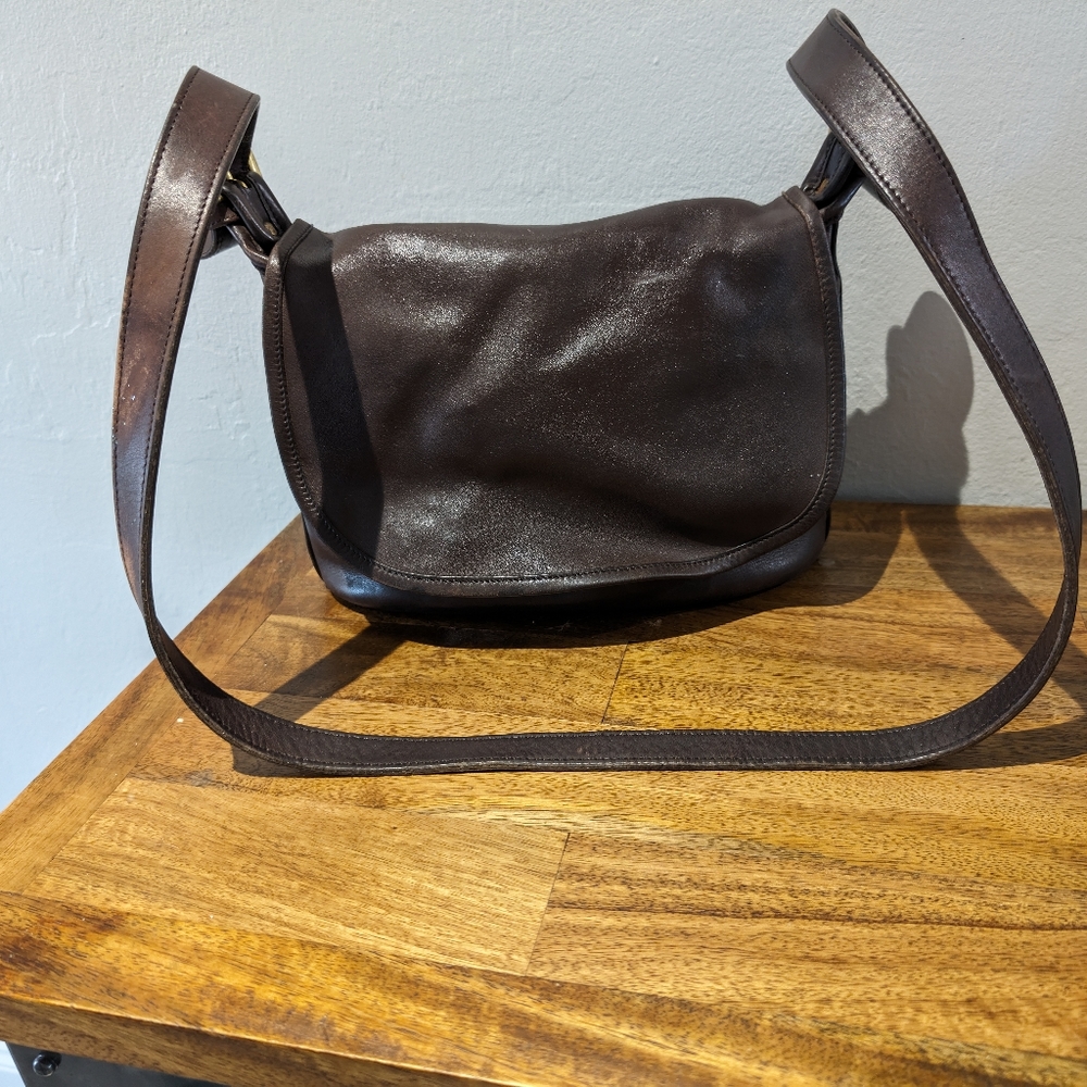 Vintage COACH 1450 Soho Fletcher‎ Saddle Shoulder Bag brown - Picture 3 of 12